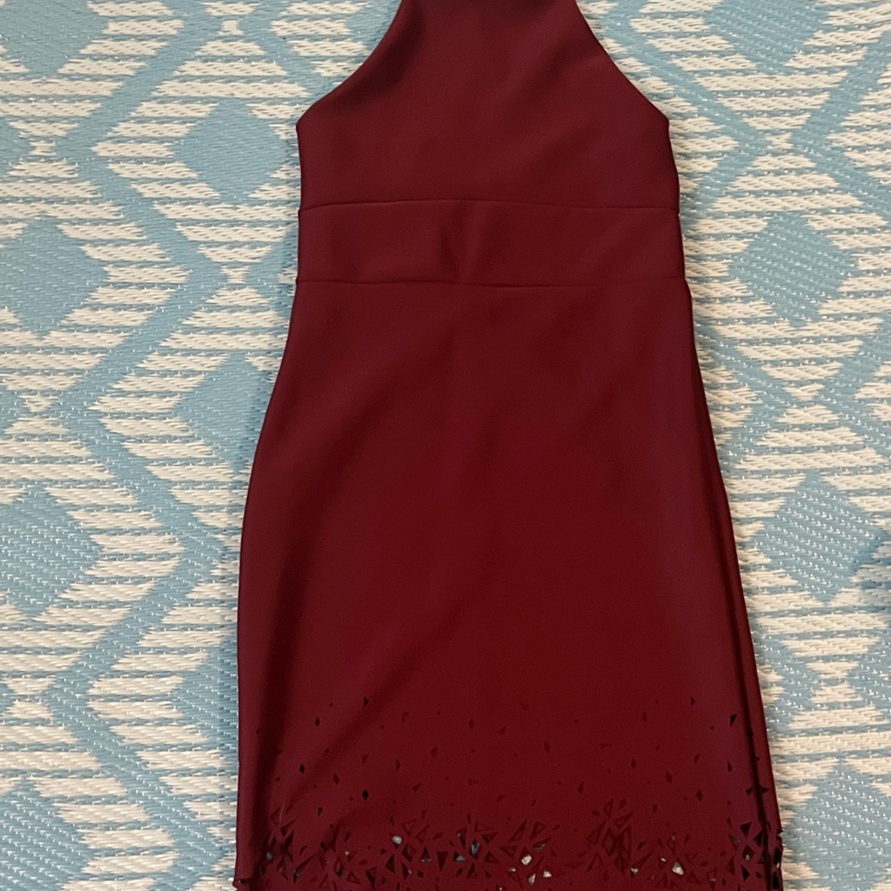 Maroon party dress